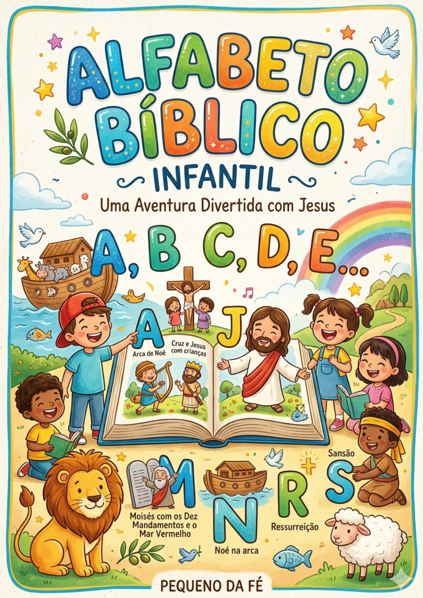 IMAGEM ALFABETO BÍBLICO INFANTIL - PEQUENO DA FE